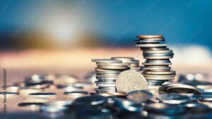 Growth money of profitability of professional investment planning, Business and finance concept.
